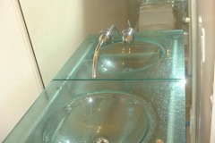 Lemon Bay Glass Englewood FL_Glass Sink on Mirror