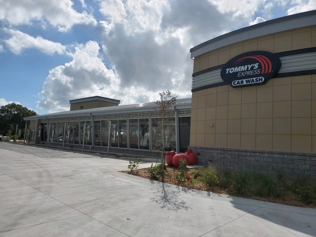 Lemon Bay Glass_Tommys Car Wash_Storefront, Lemon Bay Glass - Commercial Glass Project