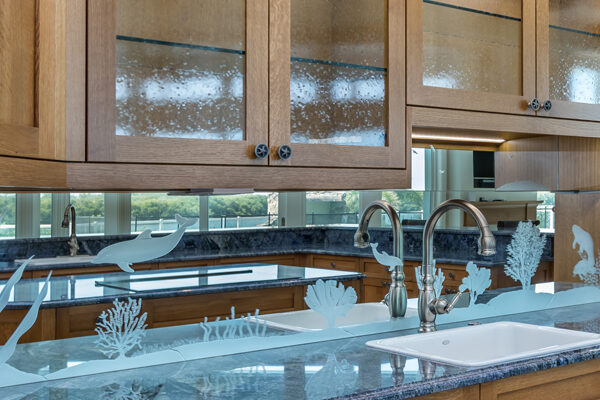 Lemon Bay Glass - Custom Glass Solutions - Etched Glass - Glass Cabinet Fronts