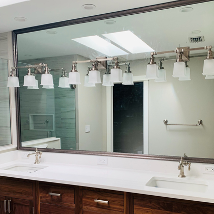 Lemon Bay Glass - Custom Residential_Mirror Framing