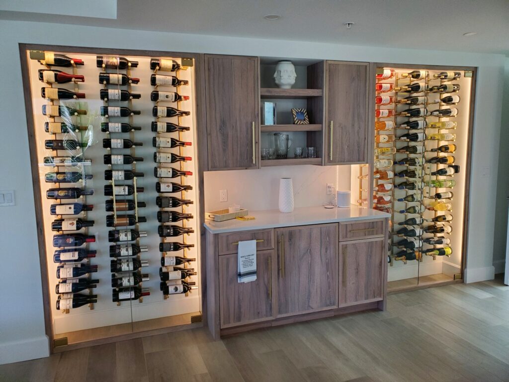 Lemon Bay Glass_Glass Front Cabinets_Wine Cabinet