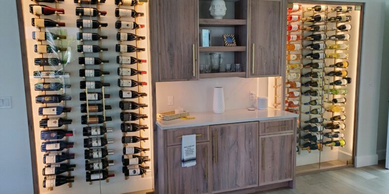 Lemon Bay Glass - Glass Front Cabinets - Wine Cabinet - Custom Cabinets