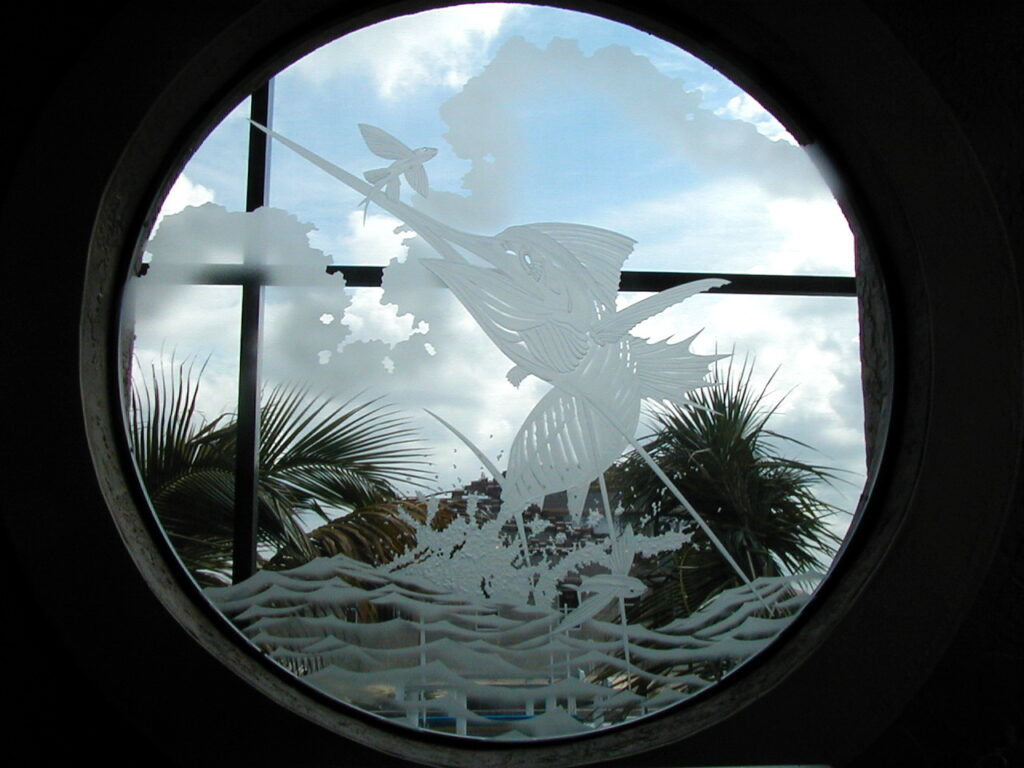Artful Etcher Art - custom glass cutting by Lemon Bay Glass