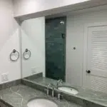 Custom Cut Vanity Mirror and Glass Installation - Lemon Bay Glass