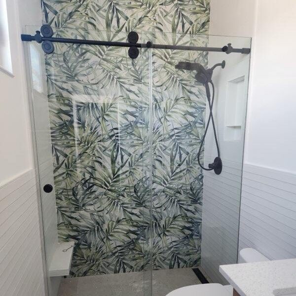 Lemon Bay Glass Frameless Shower Enclosure - Palm Island Shower Enclosure - bypass shower doors