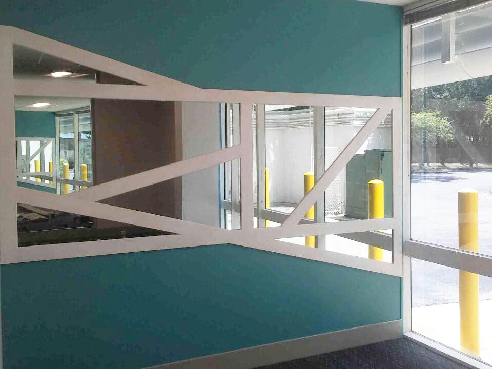 Custom Wall-to-Wall Gym Mirrors Installed by Lemon Bay Glass
