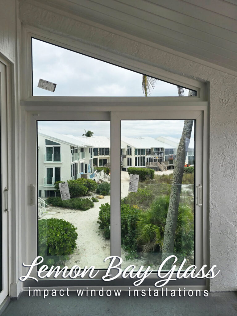 Impact hurricane windows installed by Lemon Bay Glass in Englewood FL waterfront home
