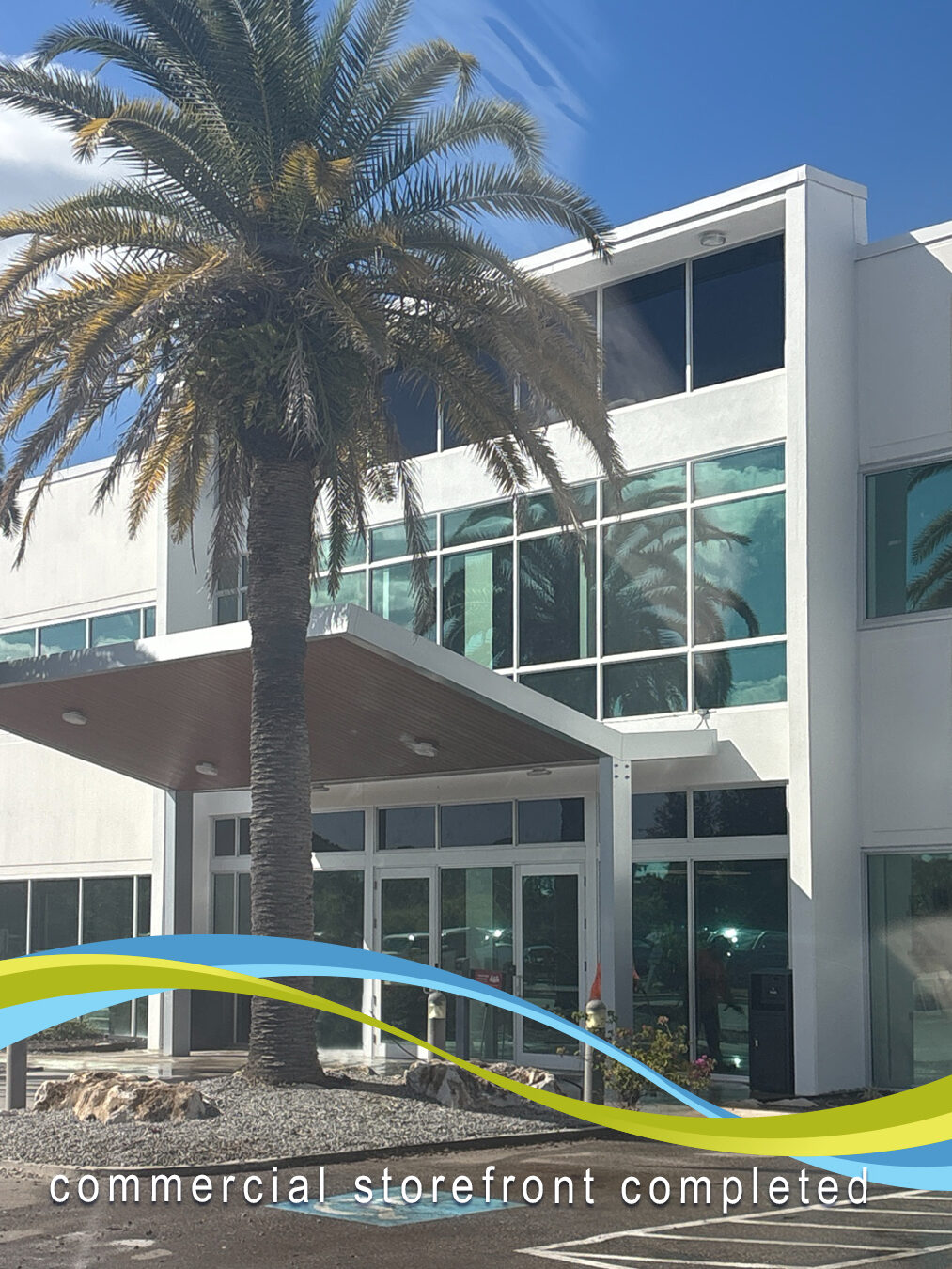 Impact windows and doors installed by Lemon Bay Glass in Englewood FL commercial storefront