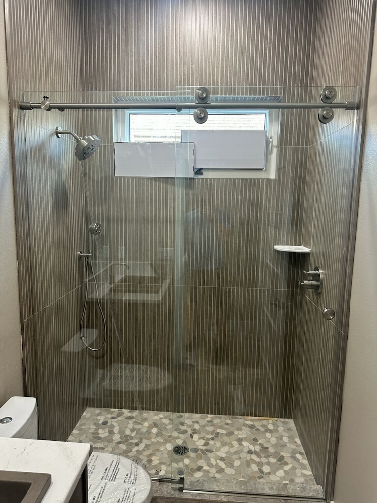 Euro Glide By Pass Shower Doors installed by Lemon Bay Glass Englewood FL